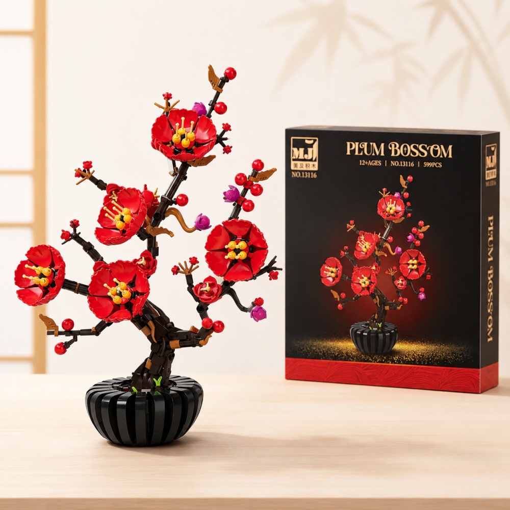 Bonsai Garden Lego - NEW Plum Blossom Bonsai Model Blocks,