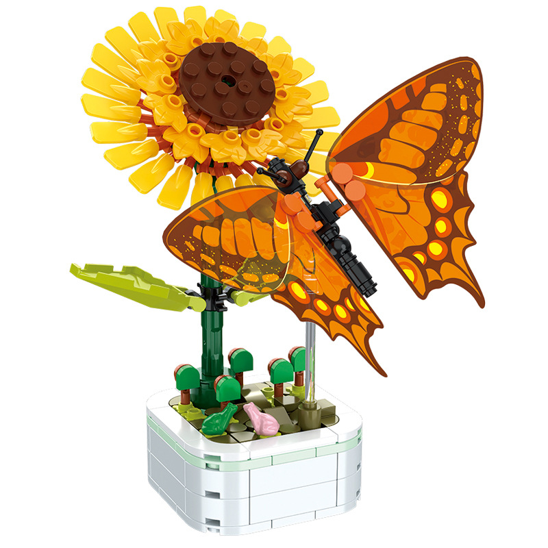 Bonsai Garden Lego - DIY Mini Butterfly Insect Potted Plant