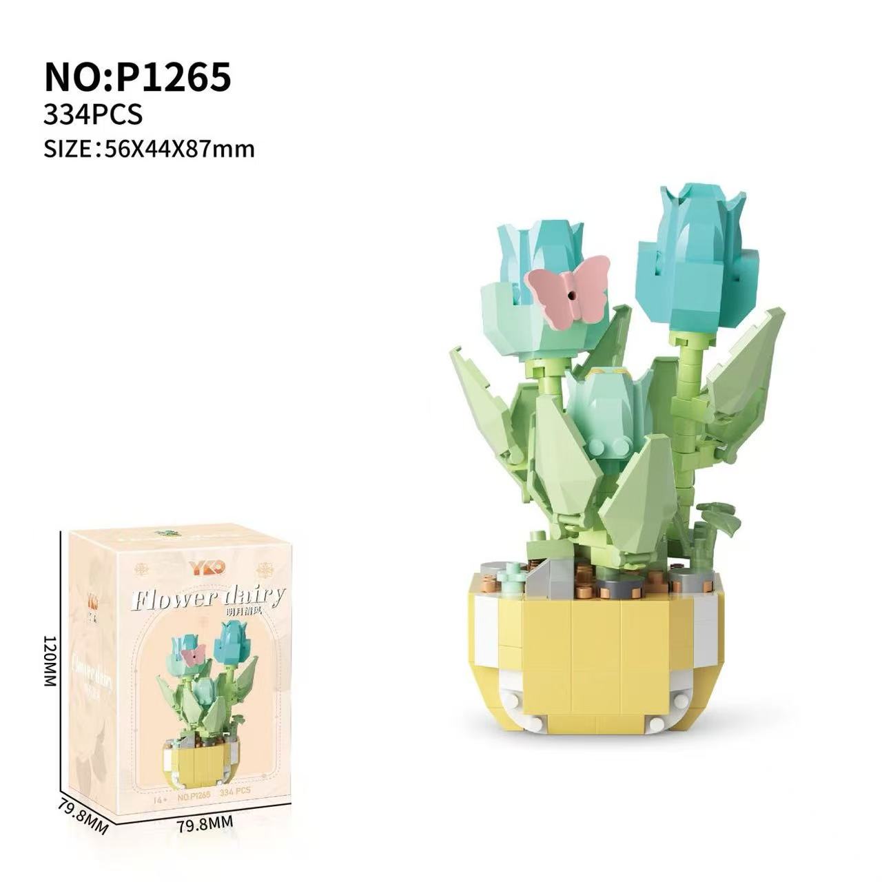 Mini Potted Flowers Building B - đánh giá và giá Bonsai Garden Lego