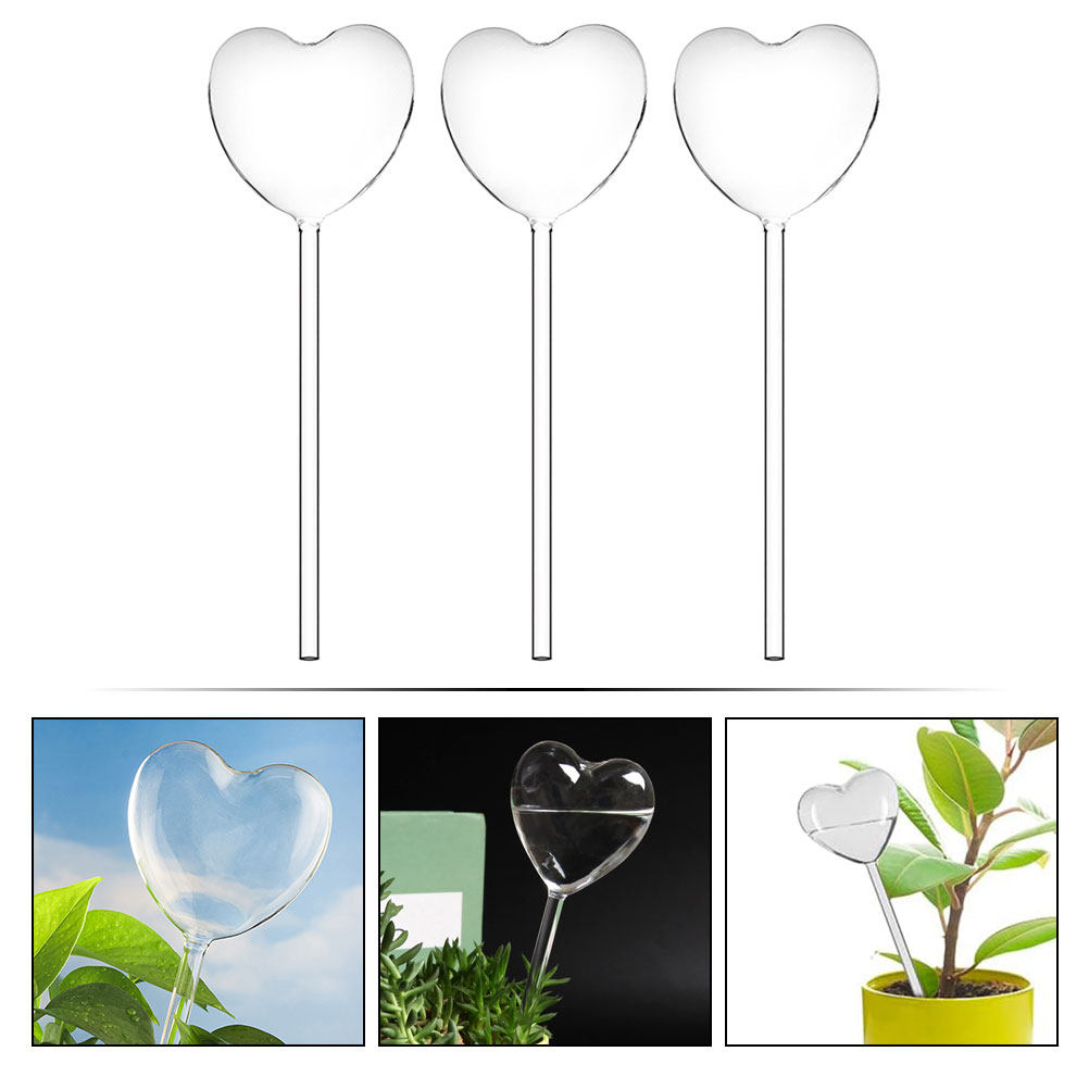 3Pcs Heart Shaped Glass Self W - đánh giá và giá Bonsai Garden Indoor