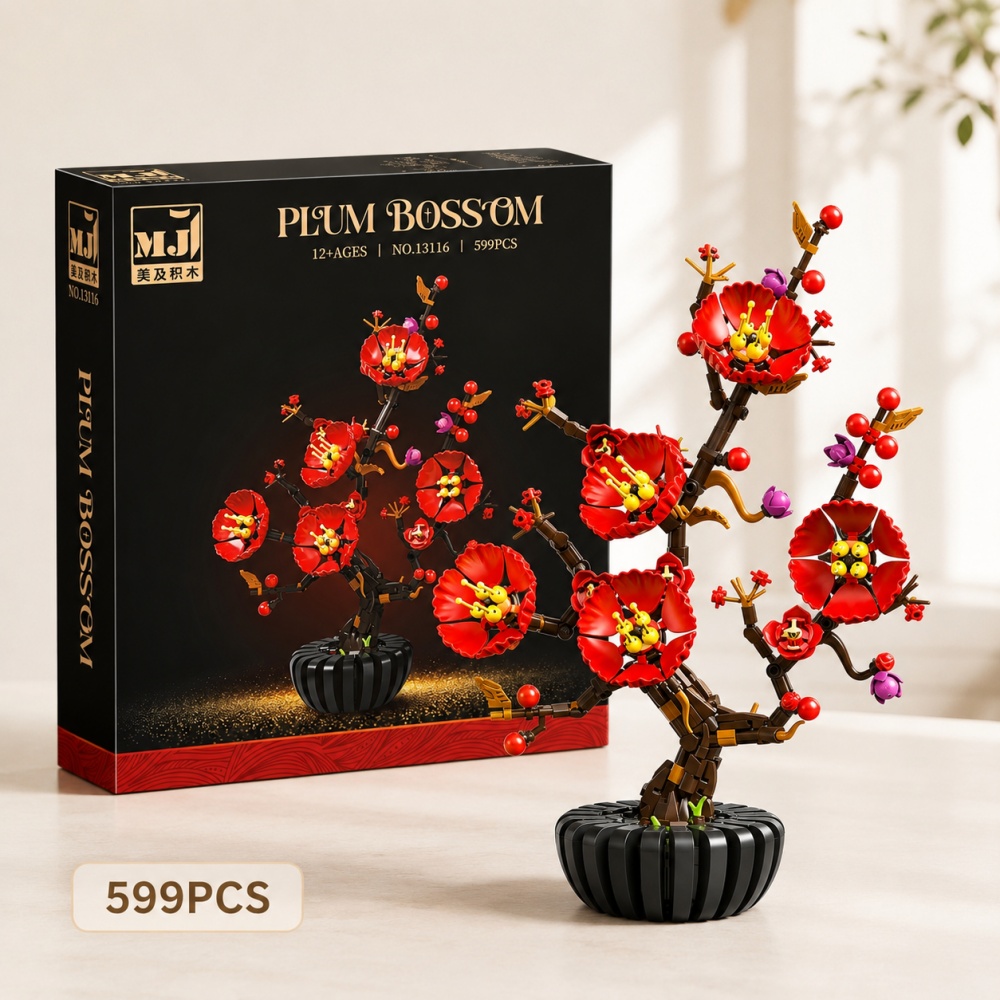 NEW Plum Blossom Bonsai Model  - đánh giá và giá Bonsai Garden Lego
