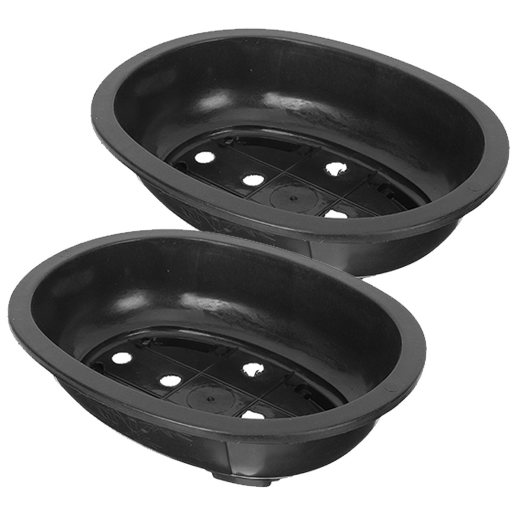 2Pcs Oval Plastic Planting Pot - đánh giá và giá Bonsai Garden Indoor