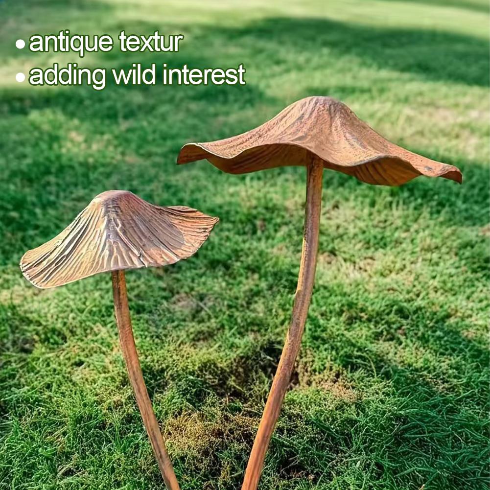 Retro Metal Rusty Mushroom Gar - đánh giá và giá Bonsai Gardening
