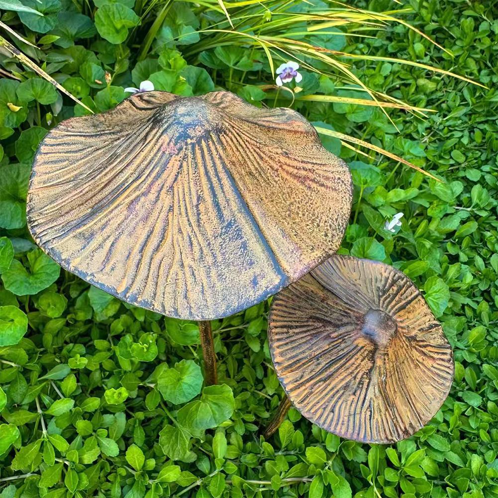 Retro Metal Rusty Mushroom Gar - đánh giá và giá Bonsai Gardening