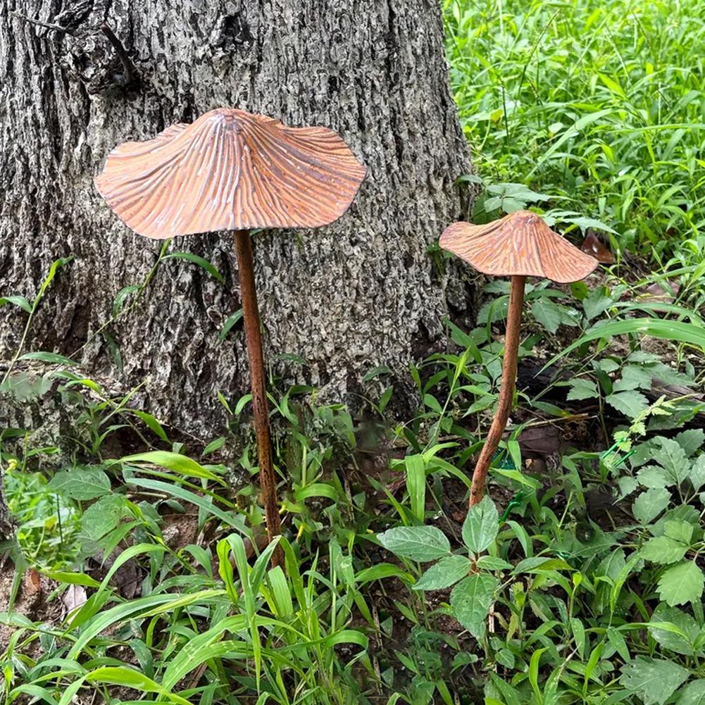 Retro Metal Rusty Mushroom Gar - đánh giá và giá Bonsai Gardening