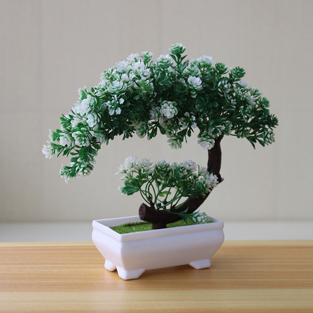 Plastic potted bonsai ornament - đánh giá và giá Bonsai Garden Indoor