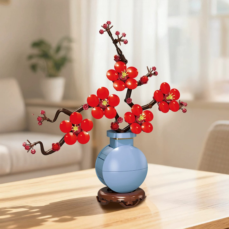 SEMBO Artificial Flowers Build - đánh giá và giá Bonsai Garden Lego