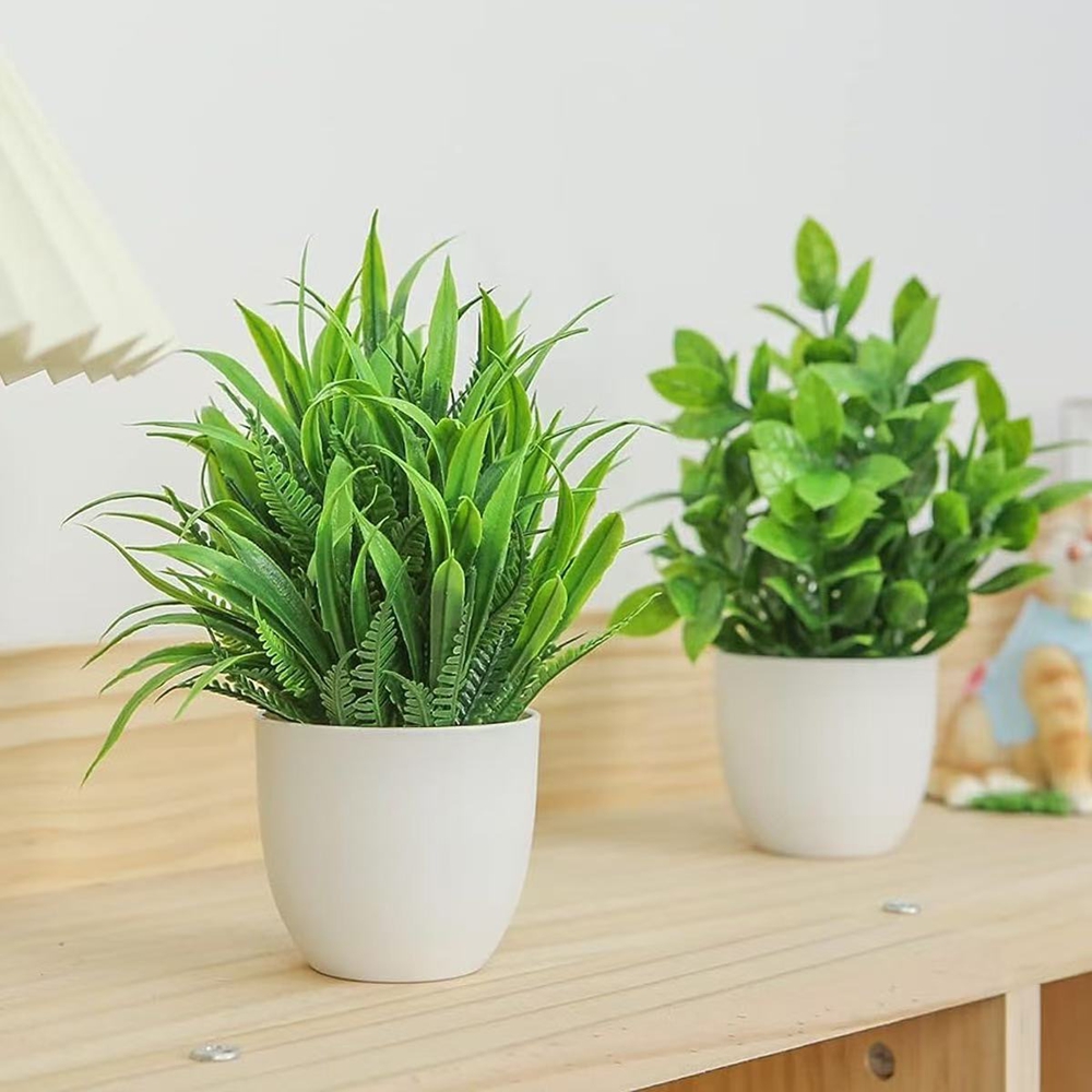 4pcs/set Mini Artificial Plant - đánh giá và giá Bonsai Garden Indoor
