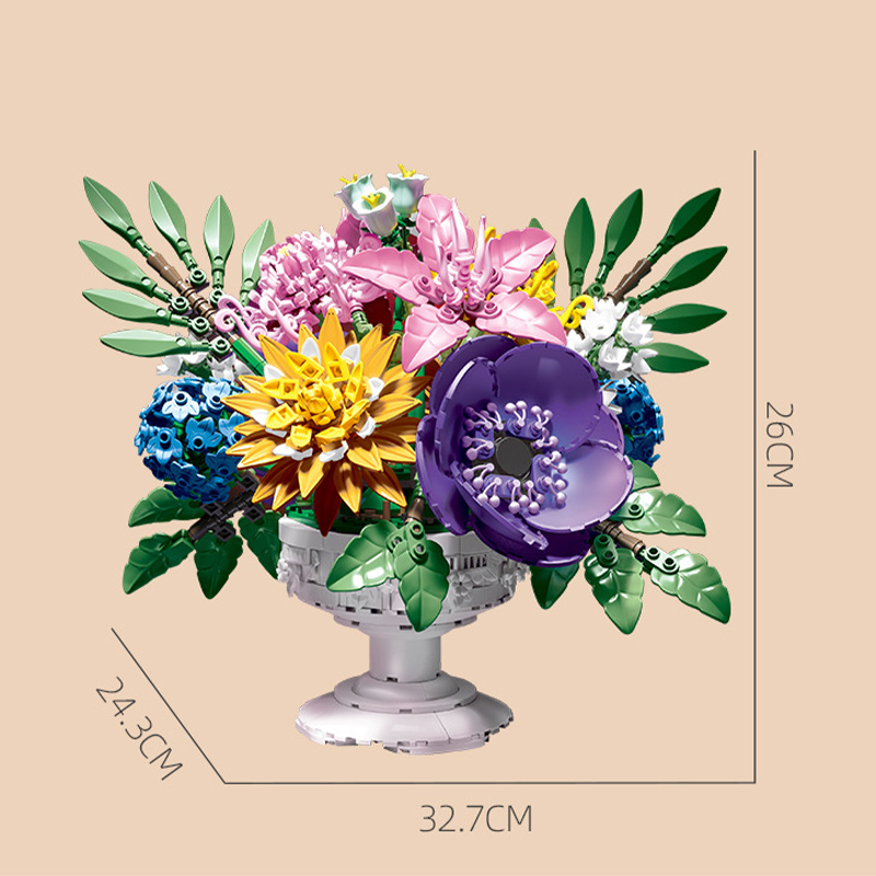 Creative 1081Pcs Flower Garden - đánh giá và giá Bonsai Garden Lego