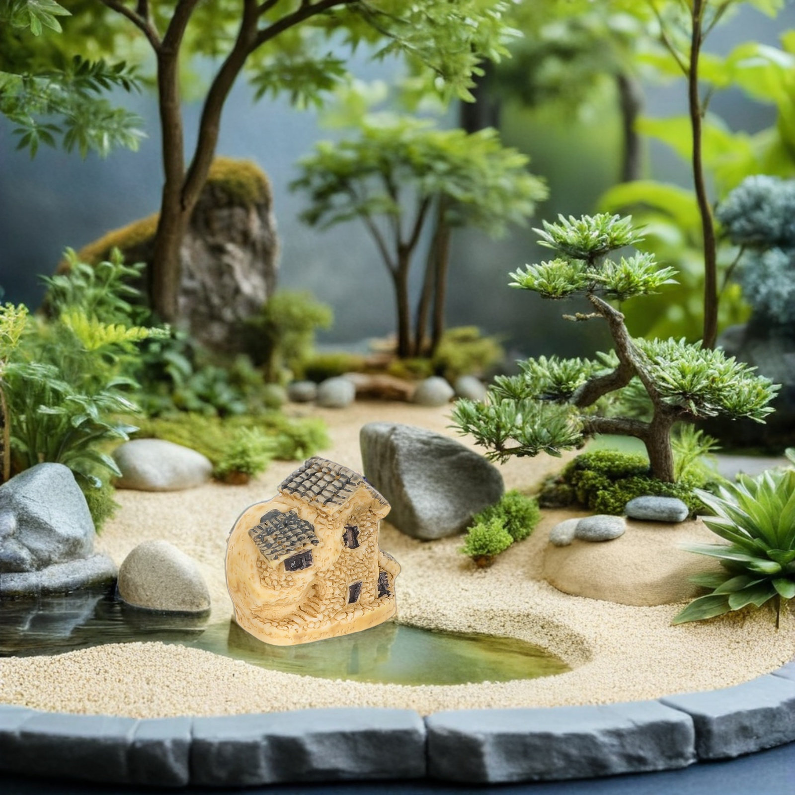 4Pcs Miniature Resin Fairy Gar - đánh giá và giá Bonsai Garden House