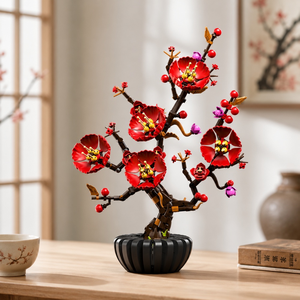 Plum Blossom Bonsai Building B - đánh giá và giá Bonsai Garden Lego